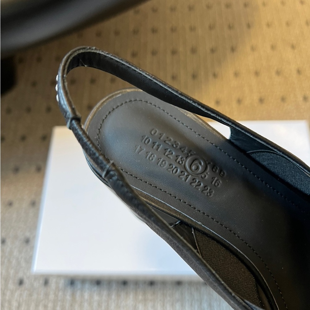 Maison Martin Margiela Black Tabi Slingback Mules - Picture 7 of 8
